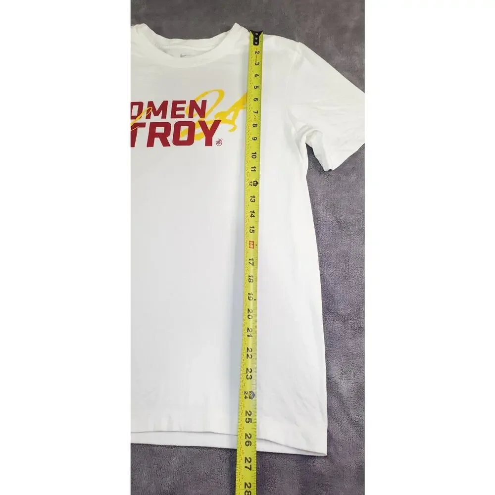 The Nike Tee USC Womens Sz S White University Southern California Short Sleeve